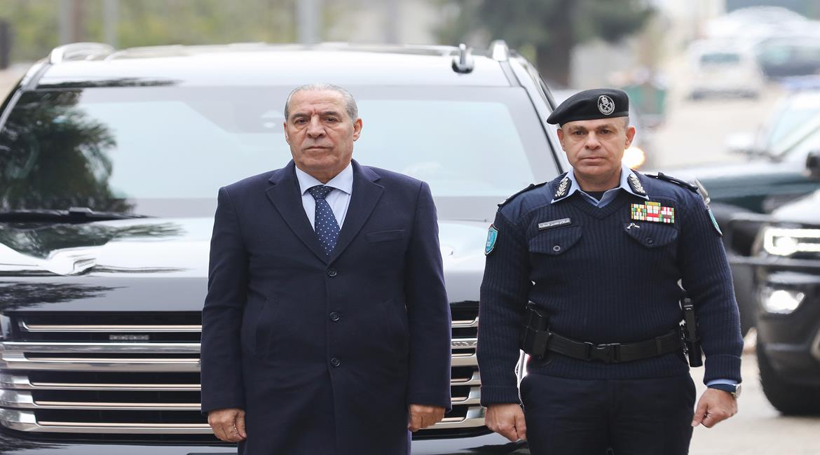 نائب رئيس دولة فلسطين، حسين الشيخ  يزور القيادة العامة للشرطة الفلسطينية