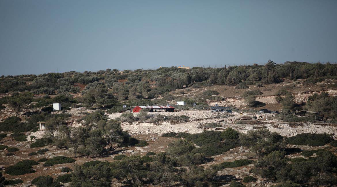  انشاء بؤرة استعمارية جديدة على أراضي المواطنين في قرية المغير شرق جنين